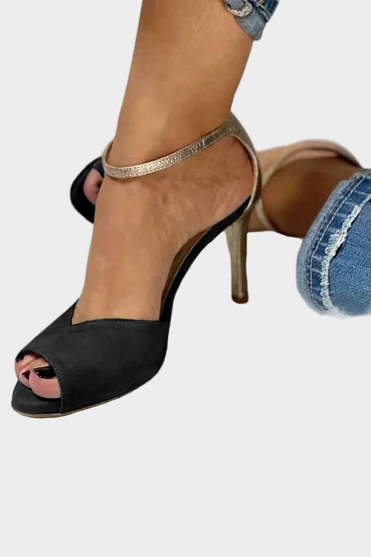 Elegantsed sandaalid metallrihmaga