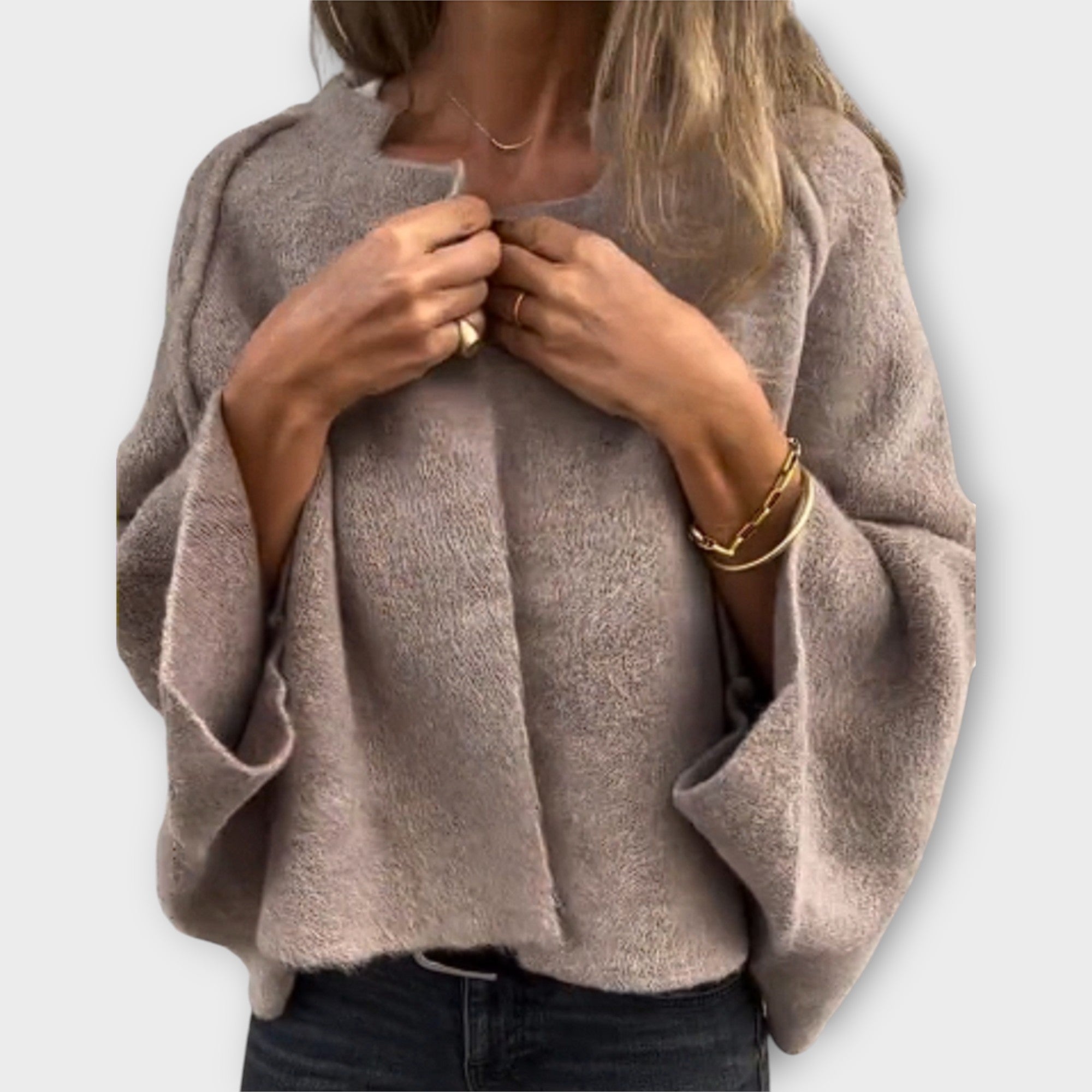 Elegantne kardigan minimalistliku disainiga