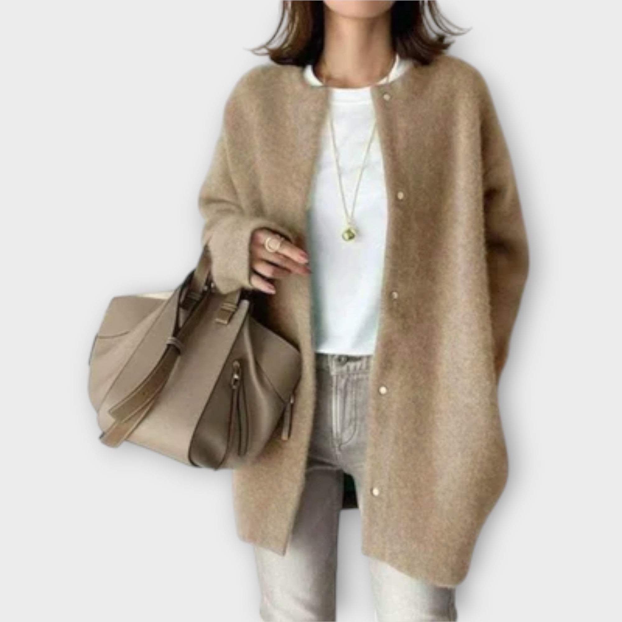 Lilly-Elegantne kootud kardigan