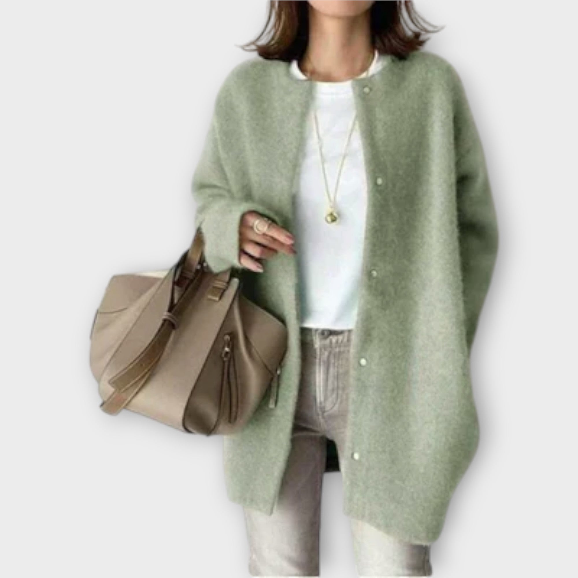 Lilly-Elegantne kootud kardigan