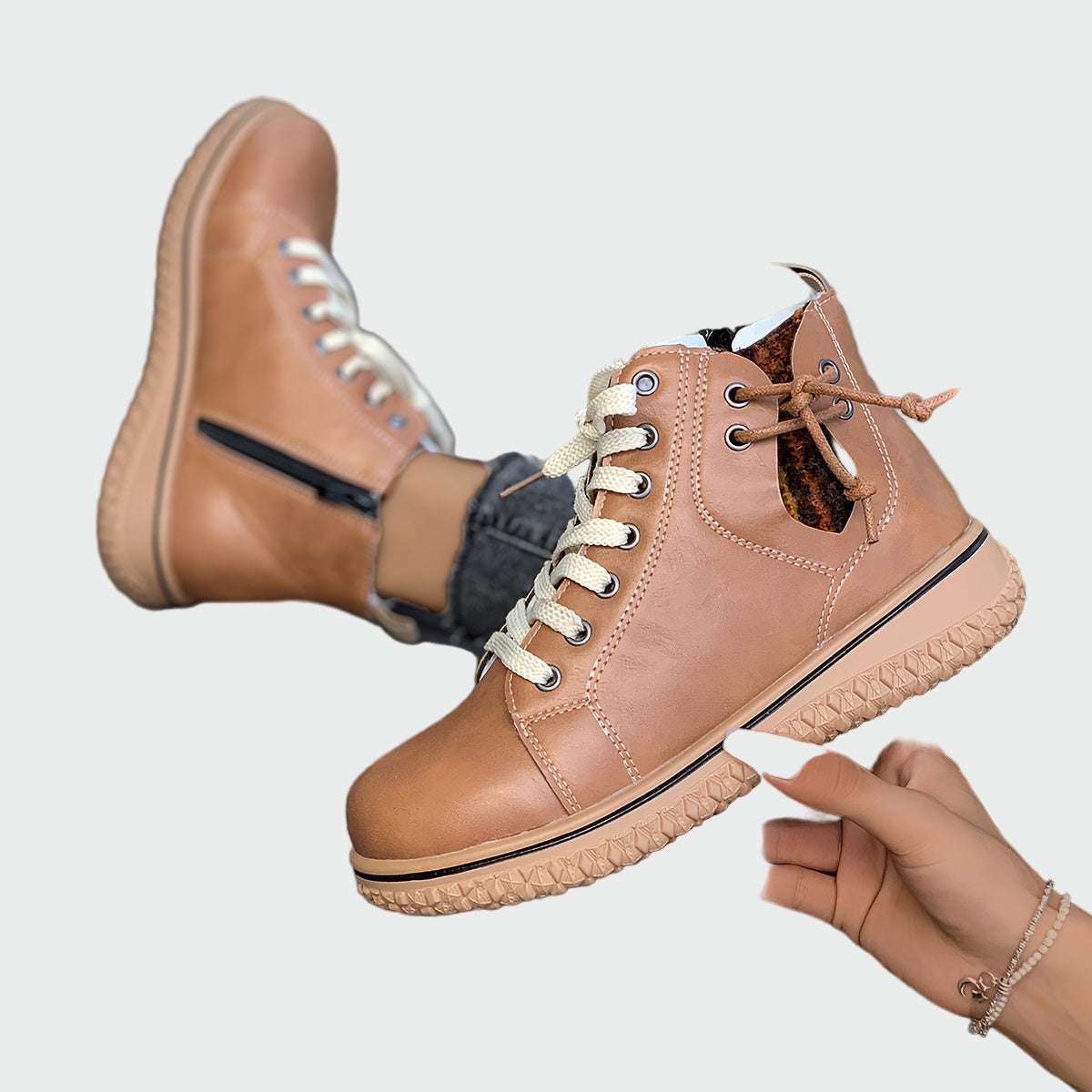 Ortopeedilised nahast poolsaapad