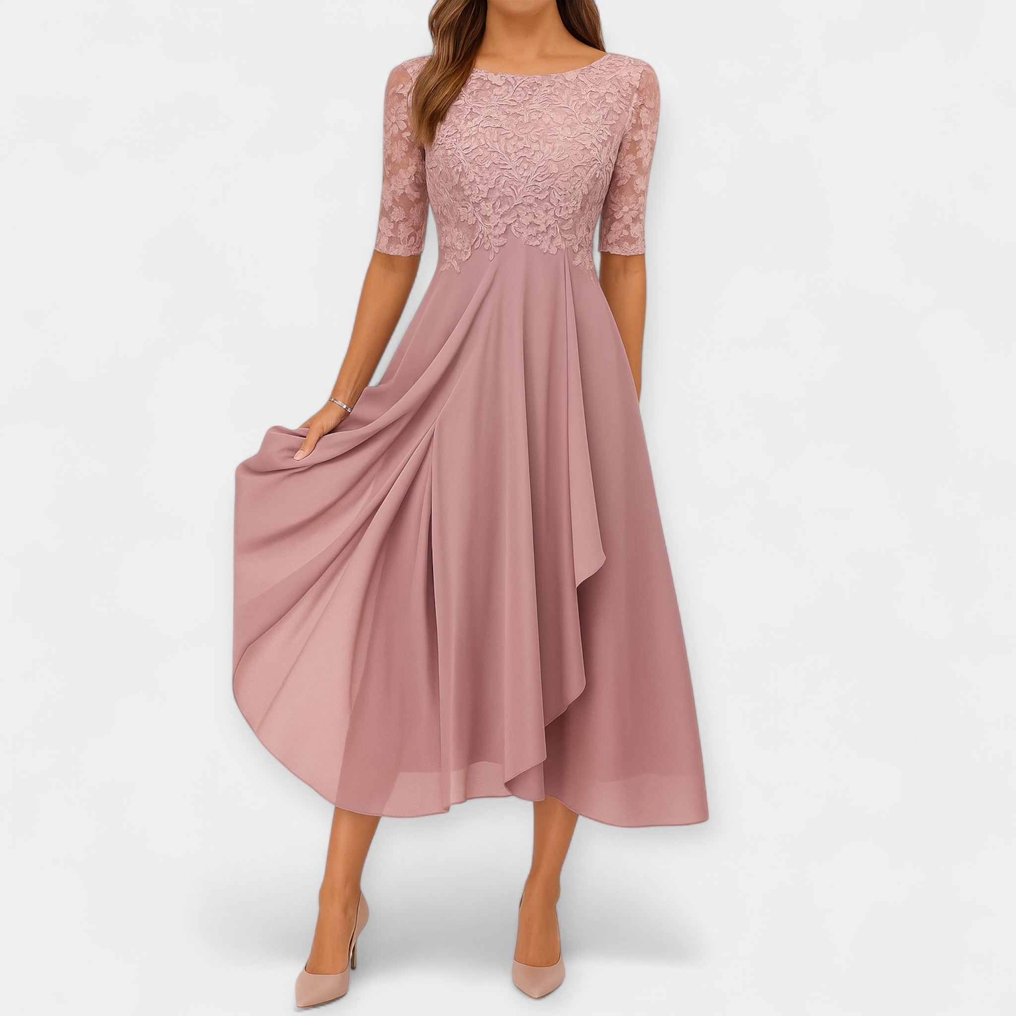 Elegantne midi kleit