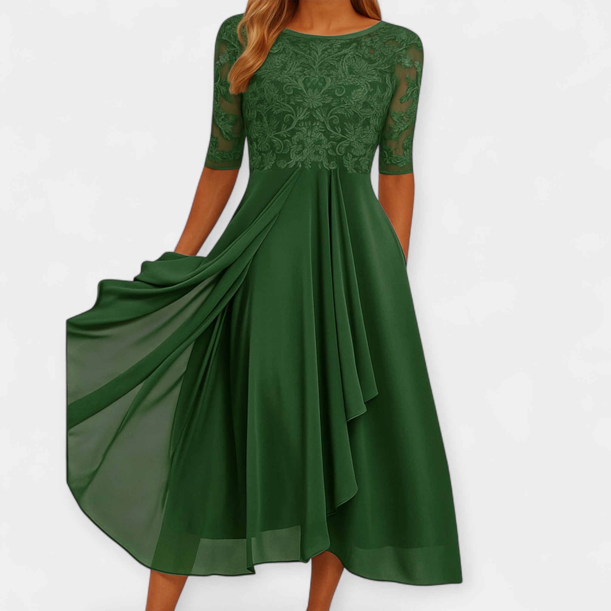 Elegantne midi kleit