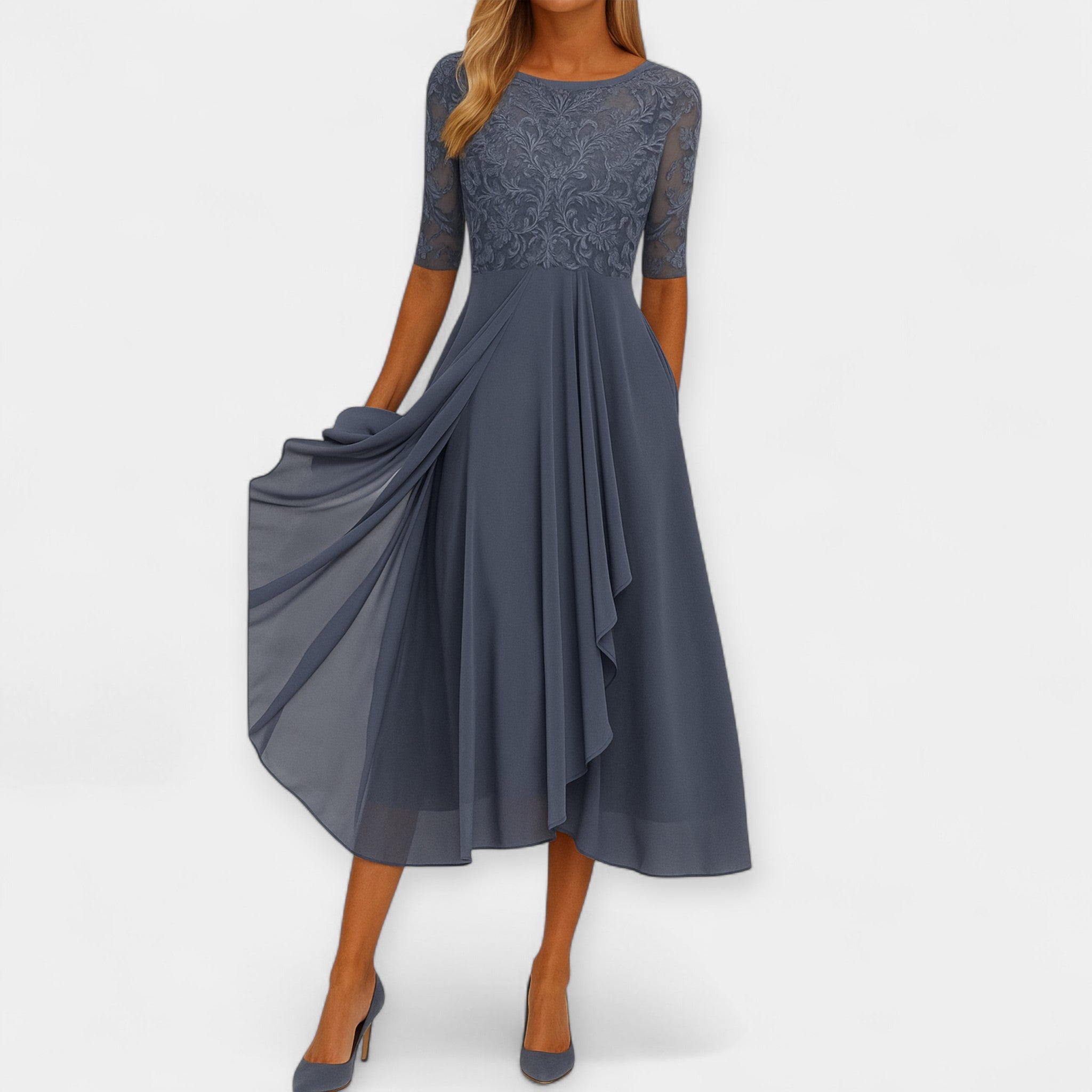 Elegantne midi kleit