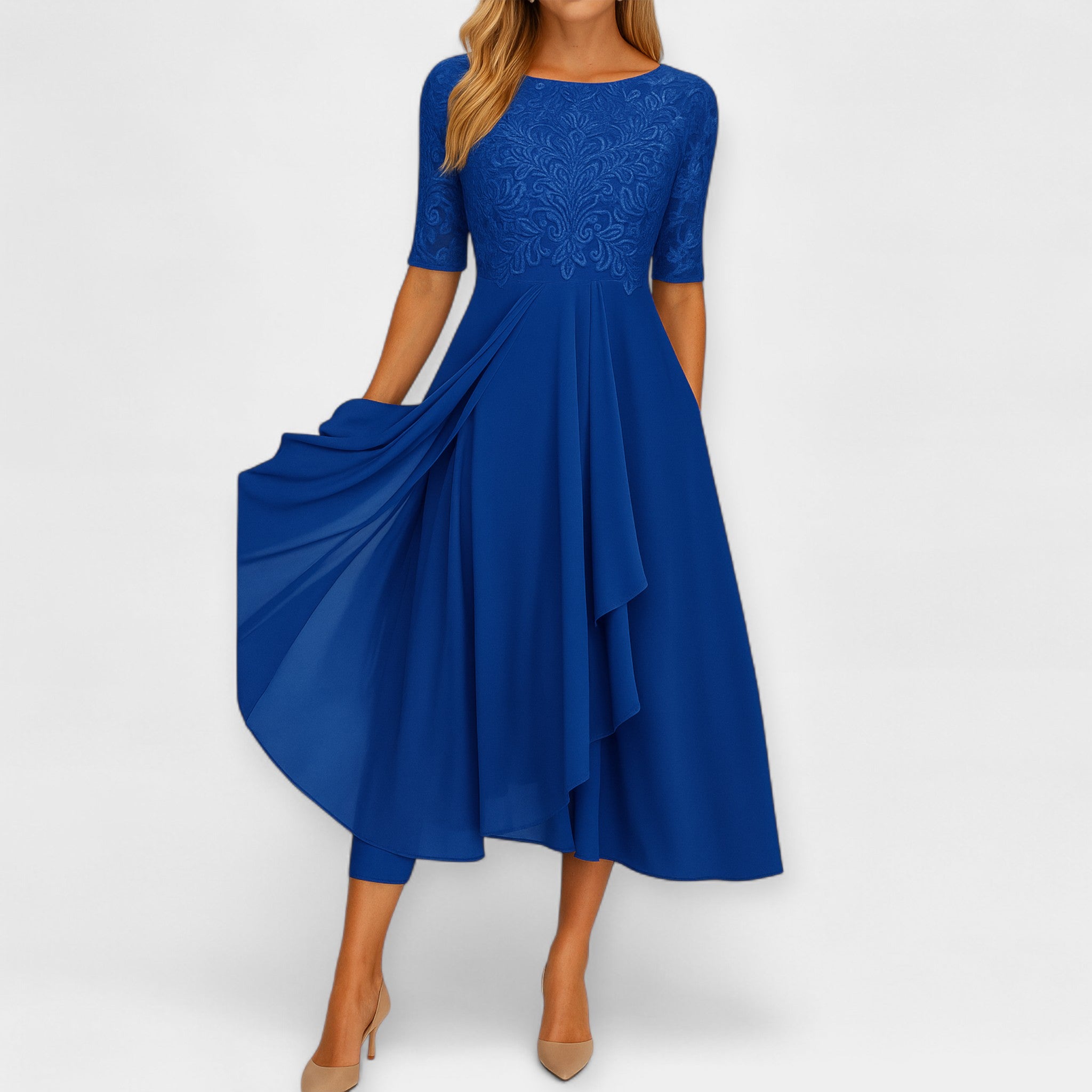 Elegantne midi kleit