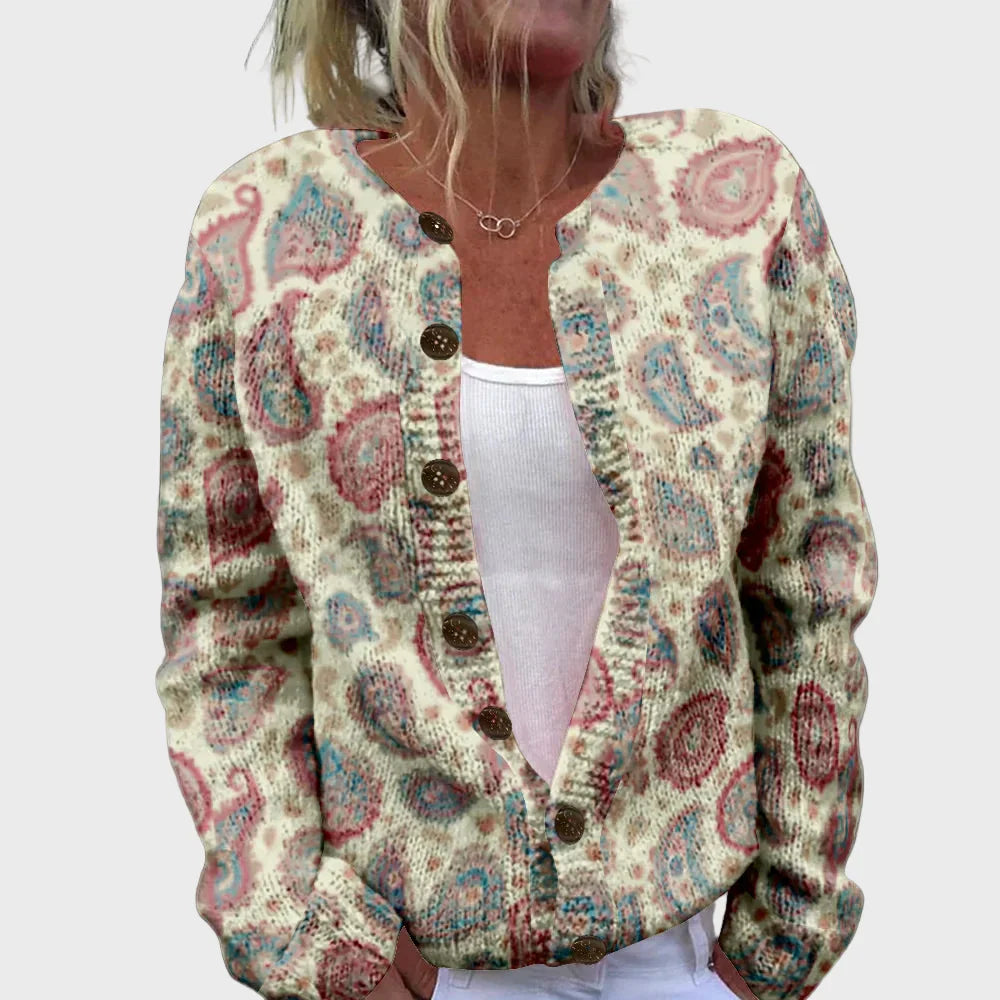 Elegantne mustriga kootud vest