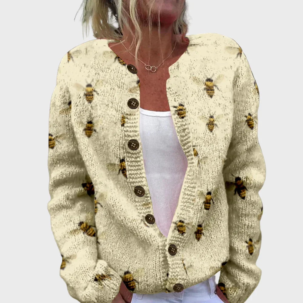 Elegantne mustriga kootud vest
