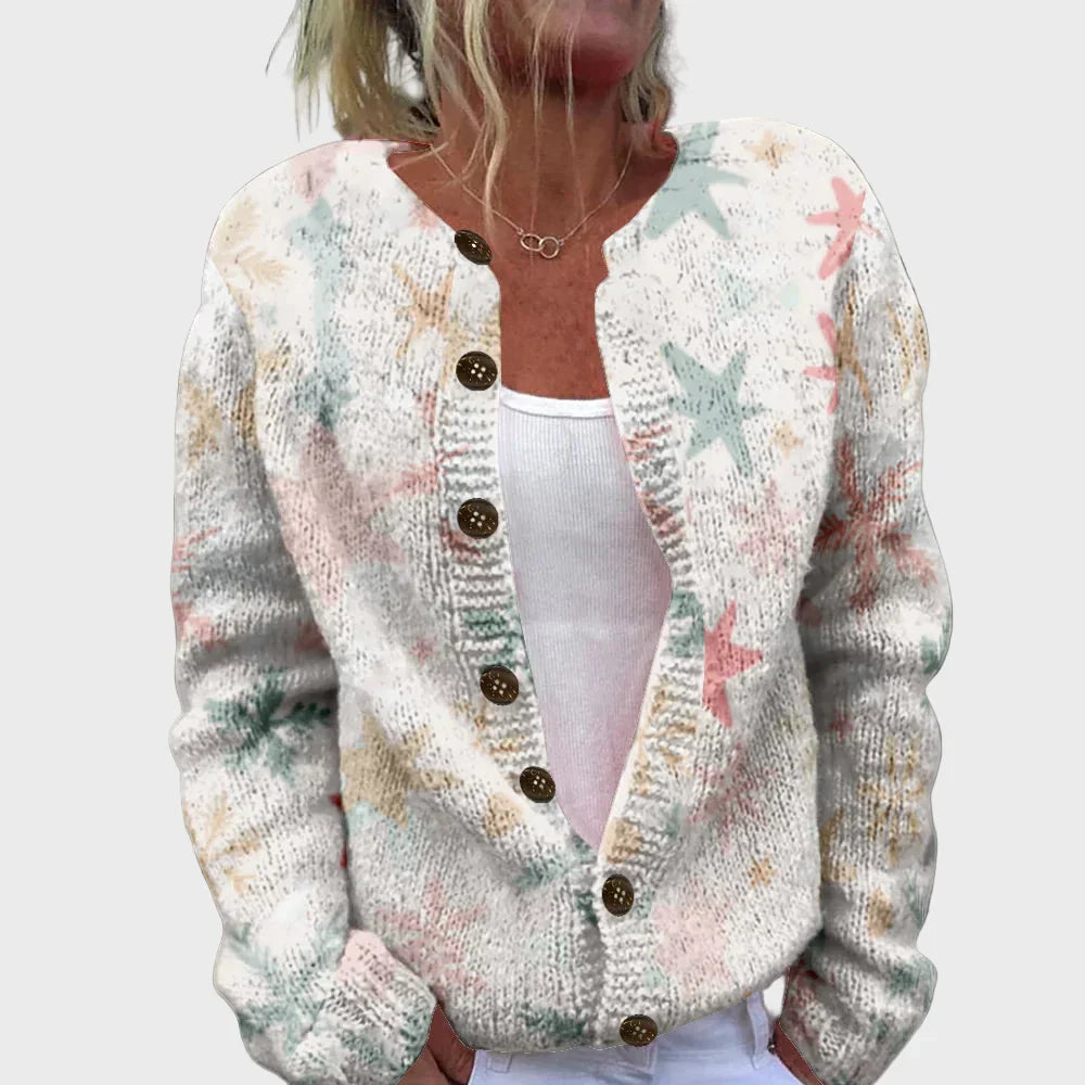 Elegantne mustriga kootud vest