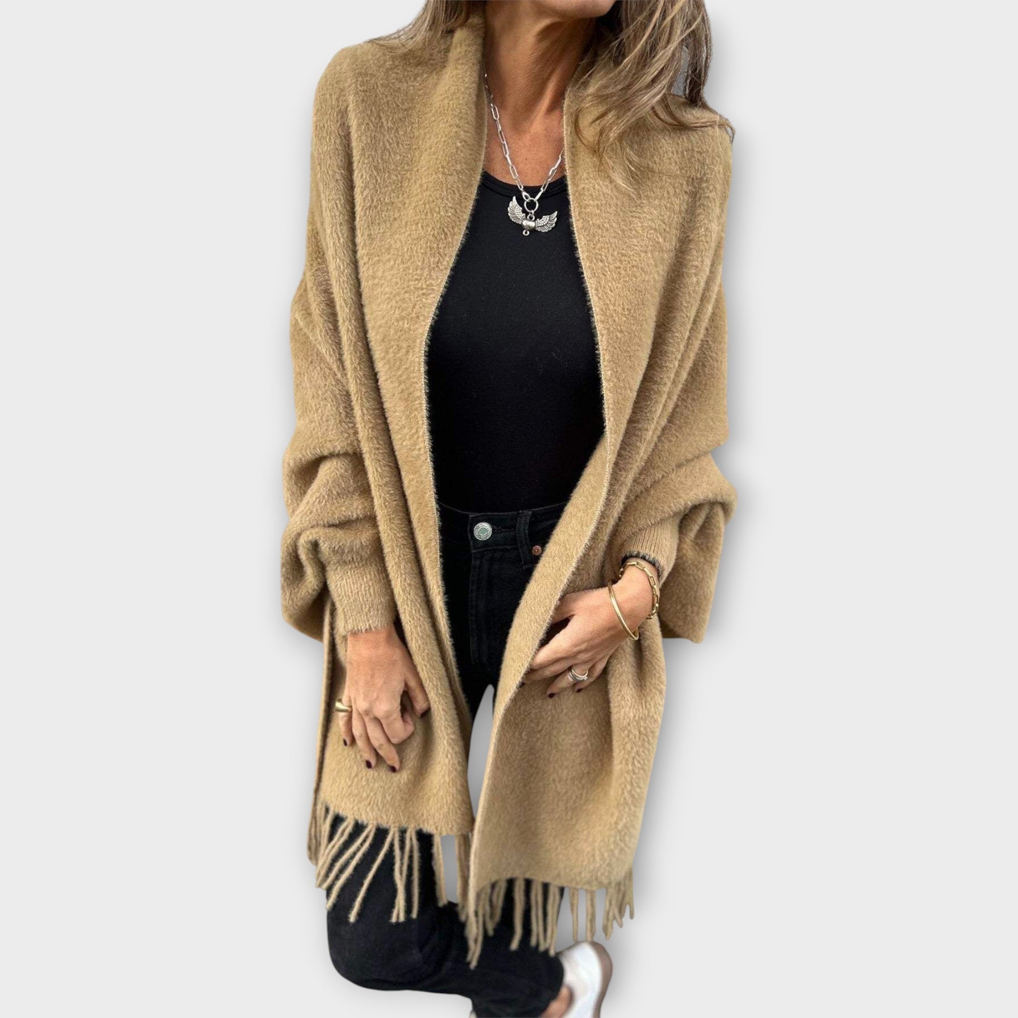 Kootud narmastega wrap