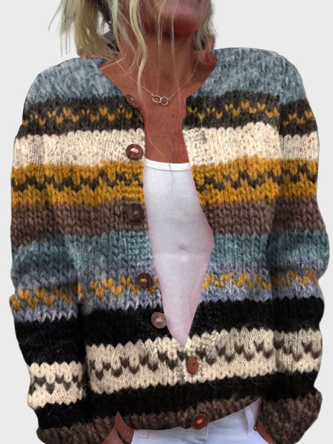 Kootud vest mustariga