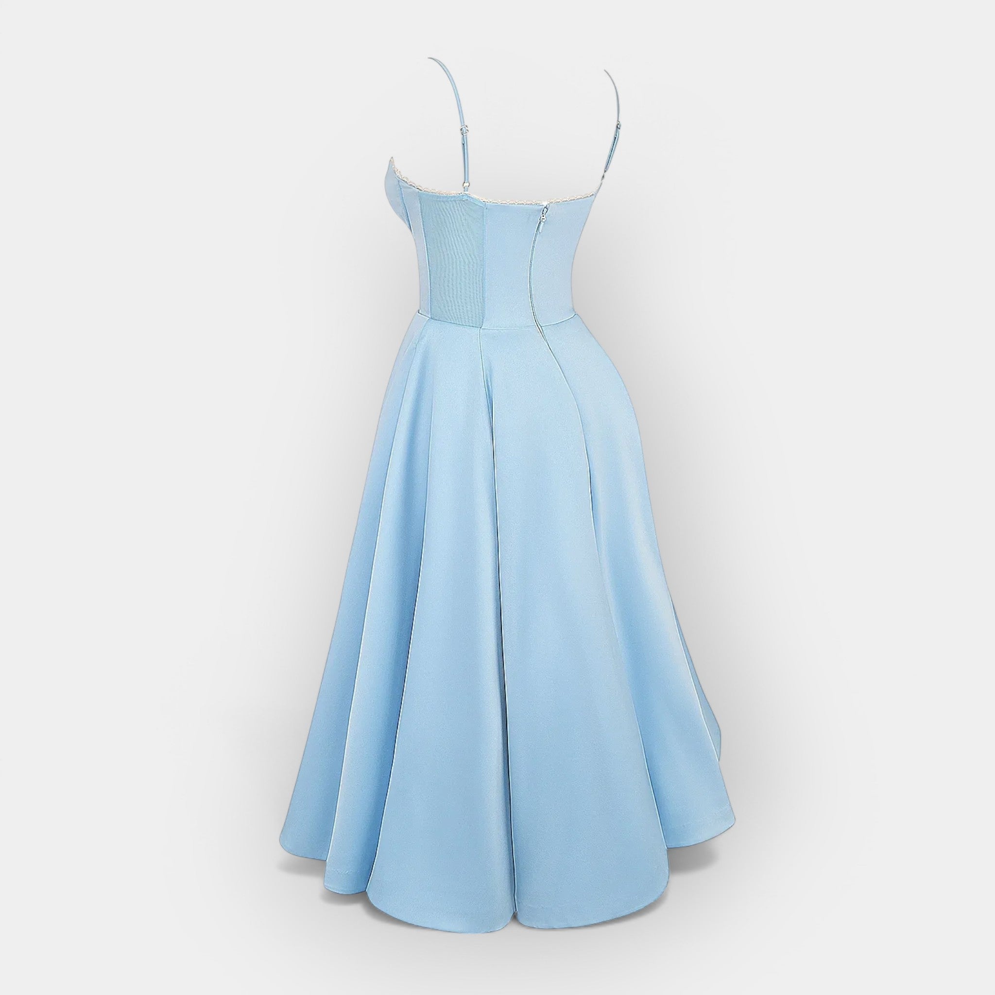 Elegantne joonega midi kleit